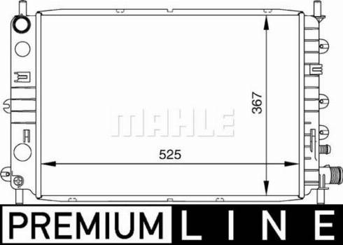 MAHLE CR 156 000P - Радиатор, охлаждение двигателя unicars.by