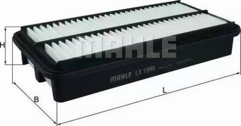 MAHLE LX 1999 - Воздушный фильтр, двигатель unicars.by