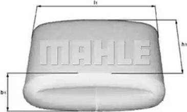 MAHLE LX 110 - Воздушный фильтр, двигатель unicars.by