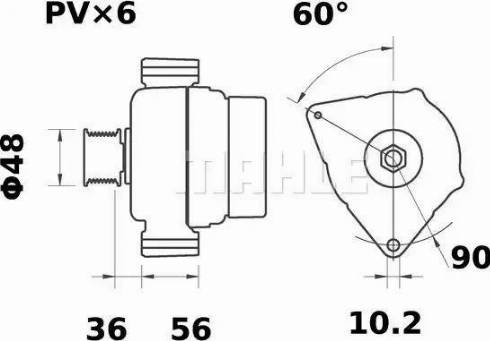 MAHLE MG 578 - Генератор unicars.by