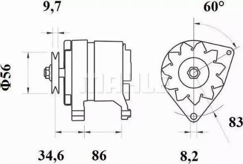 MAHLE MG 196 - Генератор unicars.by