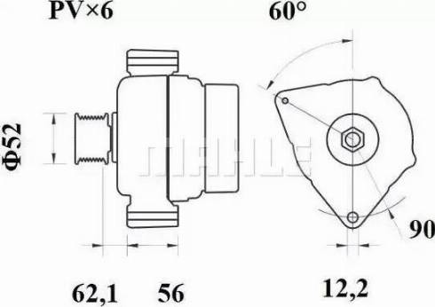 MAHLE MG 362 - Генератор unicars.by