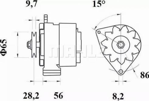 MAHLE MG 318 - Генератор unicars.by