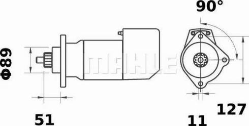 MAHLE MS 484 - Стартер unicars.by