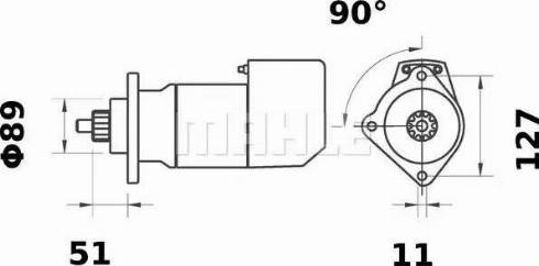 MAHLE MS 566 - Стартер unicars.by