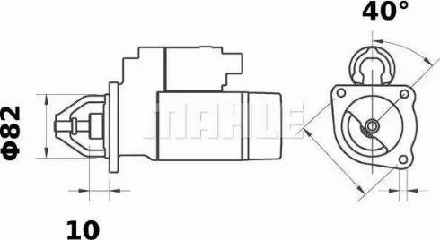 MAHLE MS 53 - Стартер unicars.by