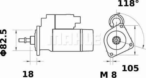 MAHLE MS 57 - Стартер unicars.by