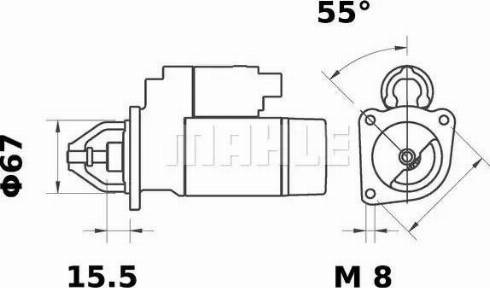 MAHLE MS 181 - Стартер unicars.by