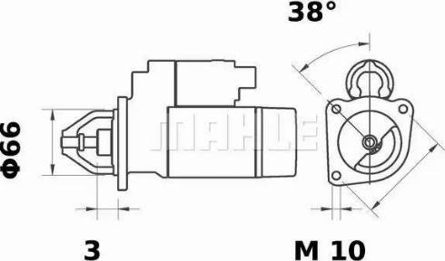 MAHLE MS 8 - Стартер unicars.by