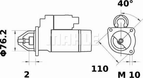 MAHLE MS 216 - Стартер unicars.by