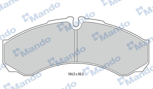 Mando MBF015560 - Тормозные колодки, дисковые, комплект unicars.by