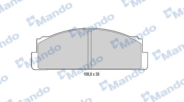 Mando MBF015053 - Тормозные колодки, дисковые, комплект unicars.by