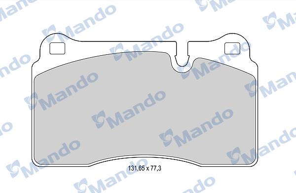 Mando MBF015390 - Тормозные колодки, дисковые, комплект unicars.by