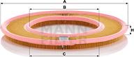 Mann-Filter C 4190 - Воздушный фильтр, двигатель unicars.by