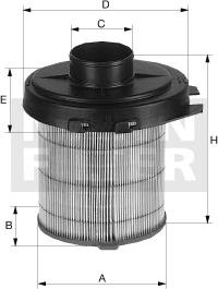 Mann-Filter C 1468/1 - Воздушный фильтр, двигатель unicars.by