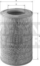 Mann-Filter C 25 754 - Воздушный фильтр, двигатель unicars.by