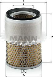 Mann-Filter C 16 181 - Воздушный фильтр, двигатель unicars.by