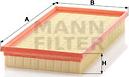 Mann-Filter C 34 100 - Воздушный фильтр, двигатель unicars.by