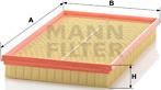 Mann-Filter C 34 116/1 - Воздушный фильтр, двигатель unicars.by