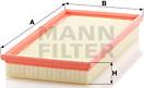 Mann-Filter C 34 110 - Воздушный фильтр, двигатель unicars.by