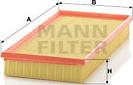 Mann-Filter C 35 124 - Воздушный фильтр, двигатель unicars.by