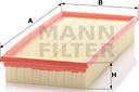 Mann-Filter C 35 126 - Воздушный фильтр, двигатель unicars.by