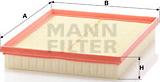 Mann-Filter C 30 130 - Воздушный фильтр, двигатель unicars.by