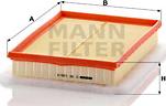 Mann-Filter C 30 125/2 - Воздушный фильтр, двигатель unicars.by