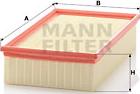 Mann-Filter C 31 195 - Воздушный фильтр, двигатель unicars.by