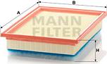 Mann-Filter C 31 116 - Воздушный фильтр, двигатель unicars.by