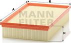 Mann-Filter C 32 191 - Воздушный фильтр, двигатель unicars.by