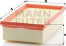 Mann-Filter C 2485/1 - Воздушный фильтр, двигатель unicars.by