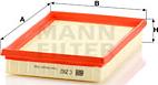 Mann-Filter C 2562 - Воздушный фильтр, двигатель unicars.by