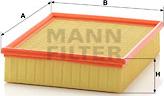 Mann-Filter C 26 151 - Воздушный фильтр, двигатель unicars.by