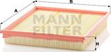 Mann-Filter C 28 150 - Воздушный фильтр, двигатель unicars.by