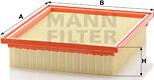 Mann-Filter C 27 154/1 - Воздушный фильтр, двигатель unicars.by