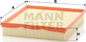 Mann-Filter C 27 161 - Воздушный фильтр, двигатель unicars.by