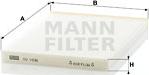 Mann-Filter CU 1936 - Фильтр воздуха в салоне unicars.by