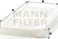 Mann-Filter CU 3554 - Фильтр воздуха в салоне unicars.by