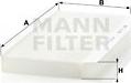 Mann-Filter CU 3567 - Фильтр воздуха в салоне unicars.by