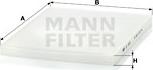 Mann-Filter CU 3059 - Фильтр воздуха в салоне unicars.by