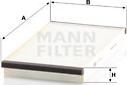 Mann-Filter CU 3020 - Фильтр воздуха в салоне unicars.by