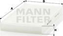 Mann-Filter CU 2956 - Фильтр воздуха в салоне unicars.by