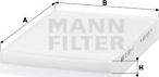 Mann-Filter CU 2951/1 - Фильтр воздуха в салоне unicars.by