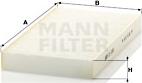 Mann-Filter CU 2951 - Фильтр воздуха в салоне unicars.by