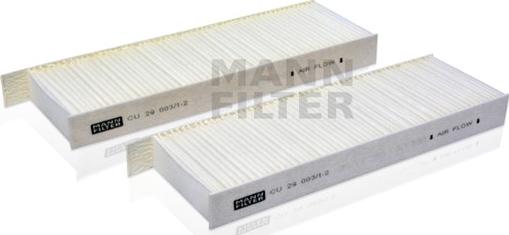 Mann-Filter CU 29 003/1-2 - Фильтр воздуха в салоне unicars.by