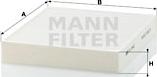 Mann-Filter CU 2442 - Фильтр воздуха в салоне unicars.by