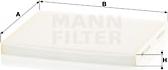 Mann-Filter CU 24 004 - Фильтр воздуха в салоне unicars.by