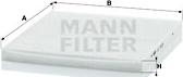 Mann-Filter CU 2435 - Фильтр воздуха в салоне unicars.by