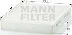 Mann-Filter CU 2433 - Фильтр воздуха в салоне unicars.by